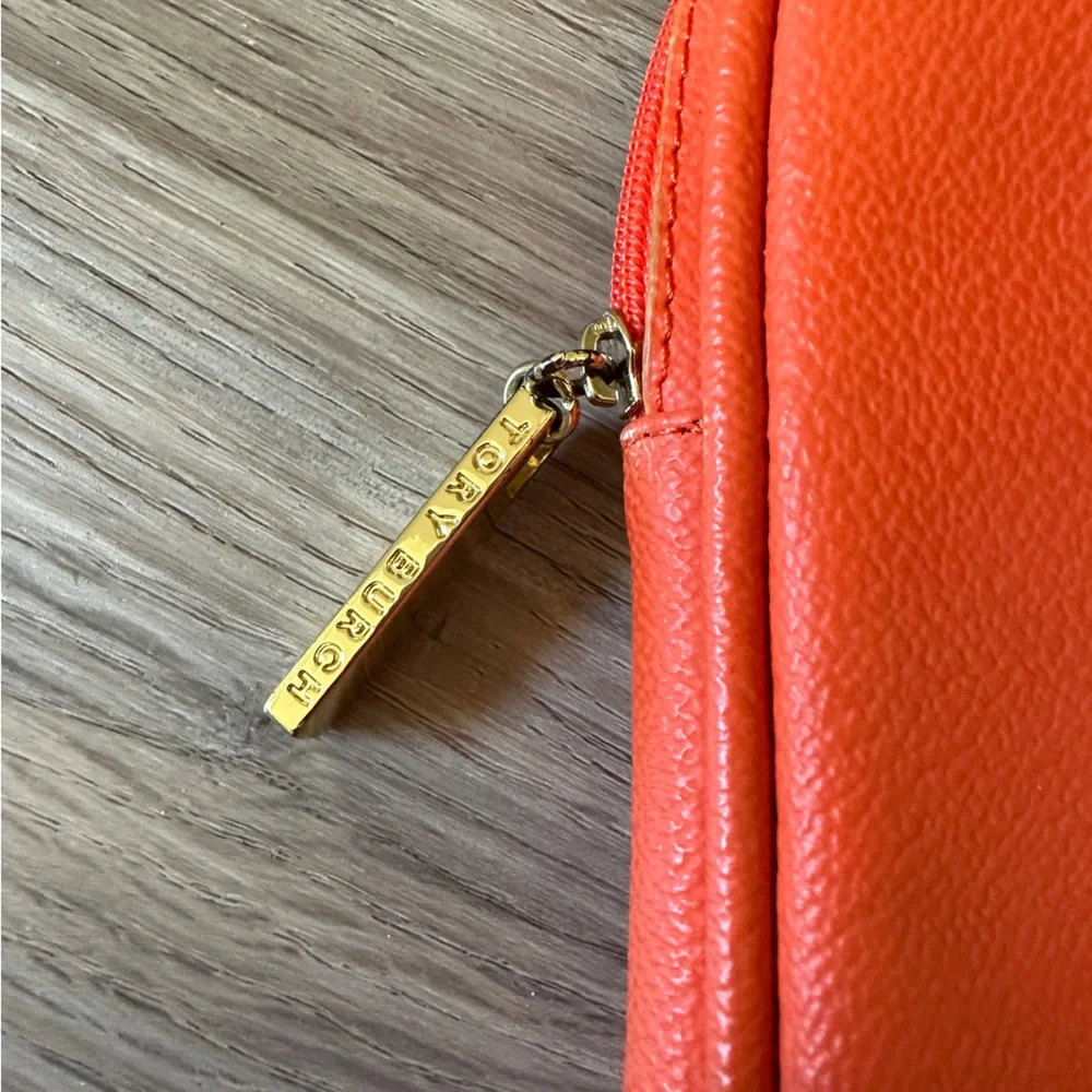 Tory Burch Orange Leather Tablet Sleeve